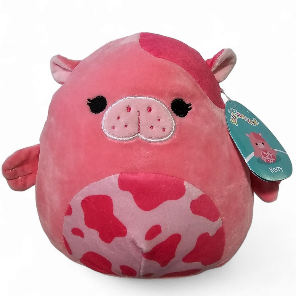 Squishmallows Kerry the Pink Strawberry Milk Sea Cow 8" NWT